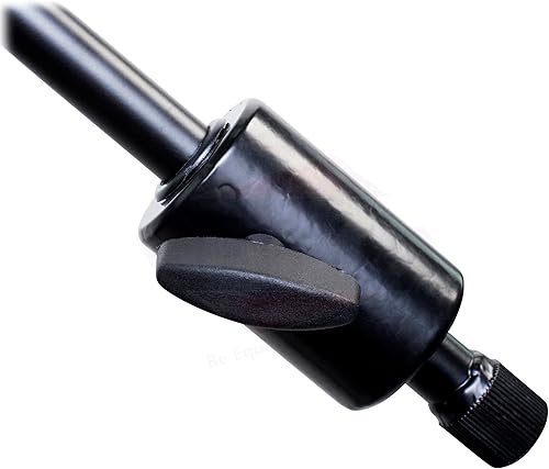 Miniatura 5 de GRIFFIN Soporte de micrófono con ruedas de 11 pies de alto (edición extendida Xheight) con brazo telescópico y base de trípode, soporte con ruedas