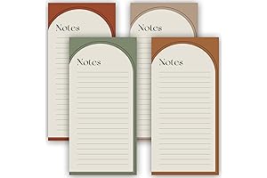 Modern Magnetic Notepads Set of 4, the Quick To Do Pad for Notes & Lists