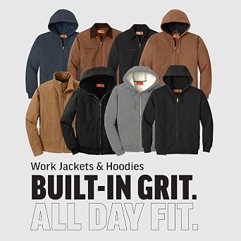 CornerStone Unisex Duck Cloth Work Jacket | Zip Up Outerwear for Men & Women, Durable Construction, Multiple Pockets