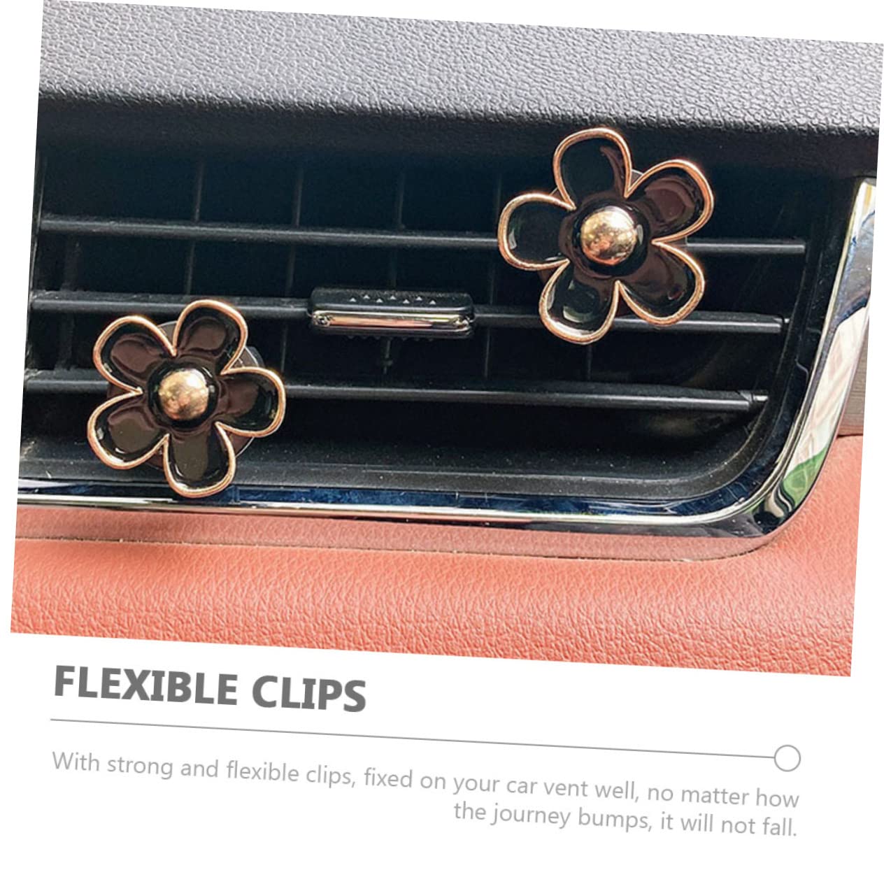 Mobestech 18pezzi Clip Decorativa Per Bocchetta Aria Auto Design Floreale Per Interni Auto Accessorio Elegante e Leggero Per Diffusione Di Profumo e Decorazione