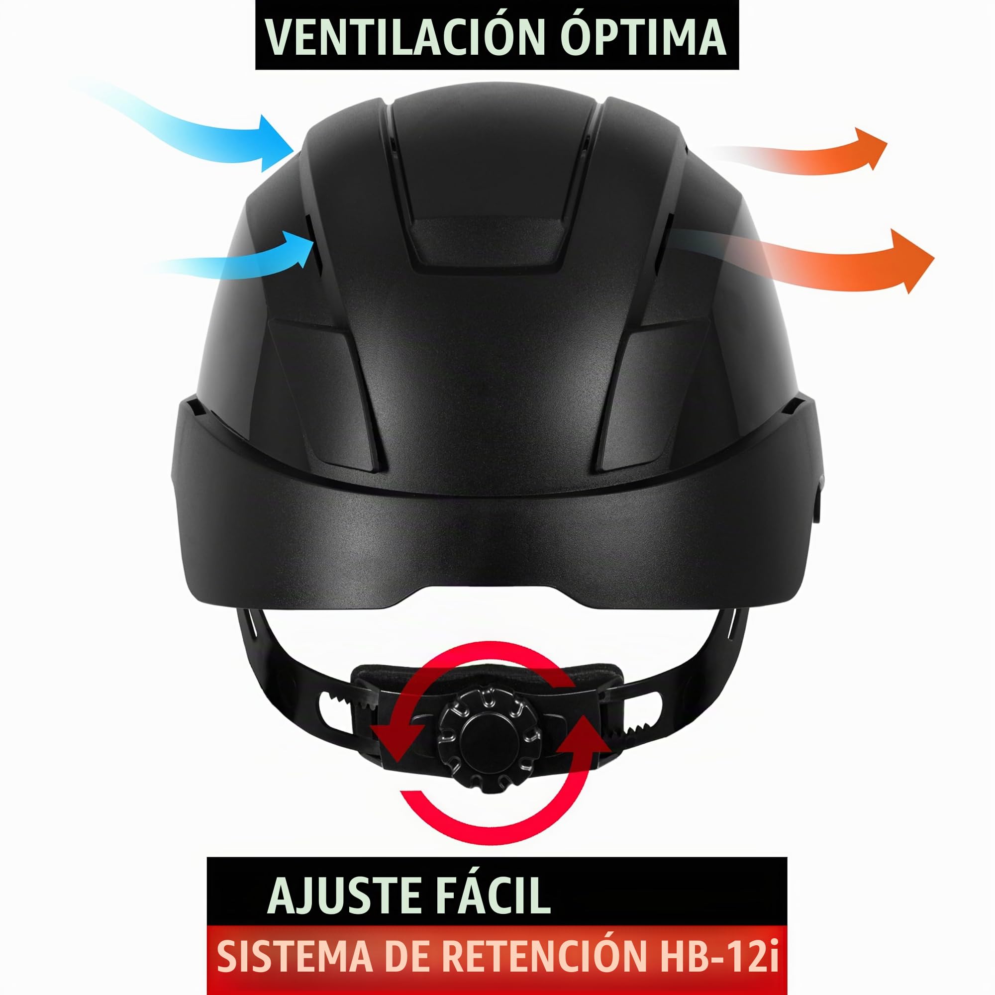 ACE Patera Premium Casco de protección: Casco de construcción y Escalada para el Trabajo y el Deporte - Casco Ligero de Escalada y Casco de construcción