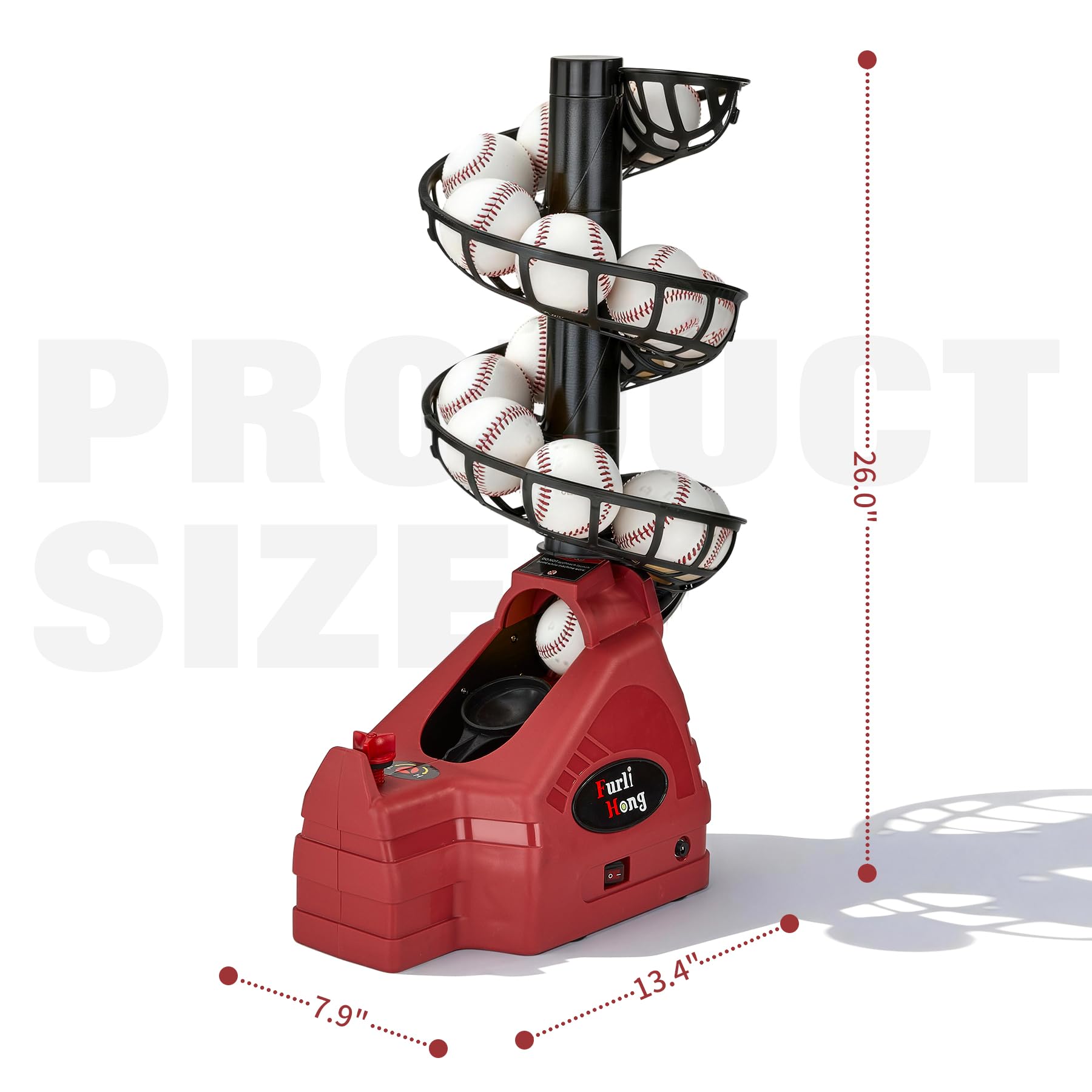 Amazon.com : Furlihong 698TPCBH 4-in-1 Toss Machine for Baseball