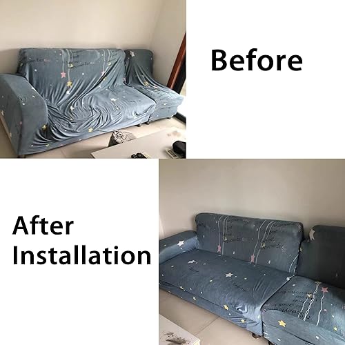 Miniatura 3 de JEUXFX Funda de sofá fija de espuma antideslizante tira de espuma elástica para rellenar el sillón reclinable espacio grande funda de sofá varillas