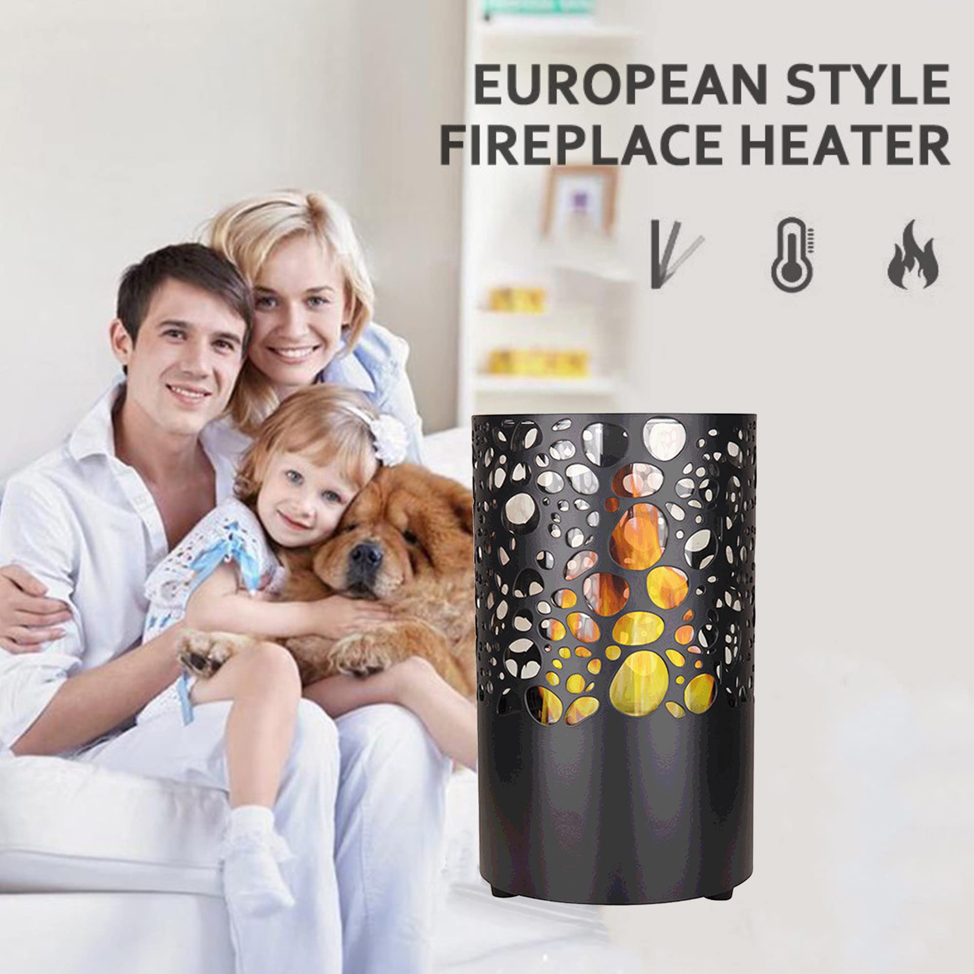 Mini Chimenea De Mesa De Interior/exterior - Calentador Decorativo De Alcohol, Con Piedras Y Accesorios - Para Salón, Dormitorio O Terraza