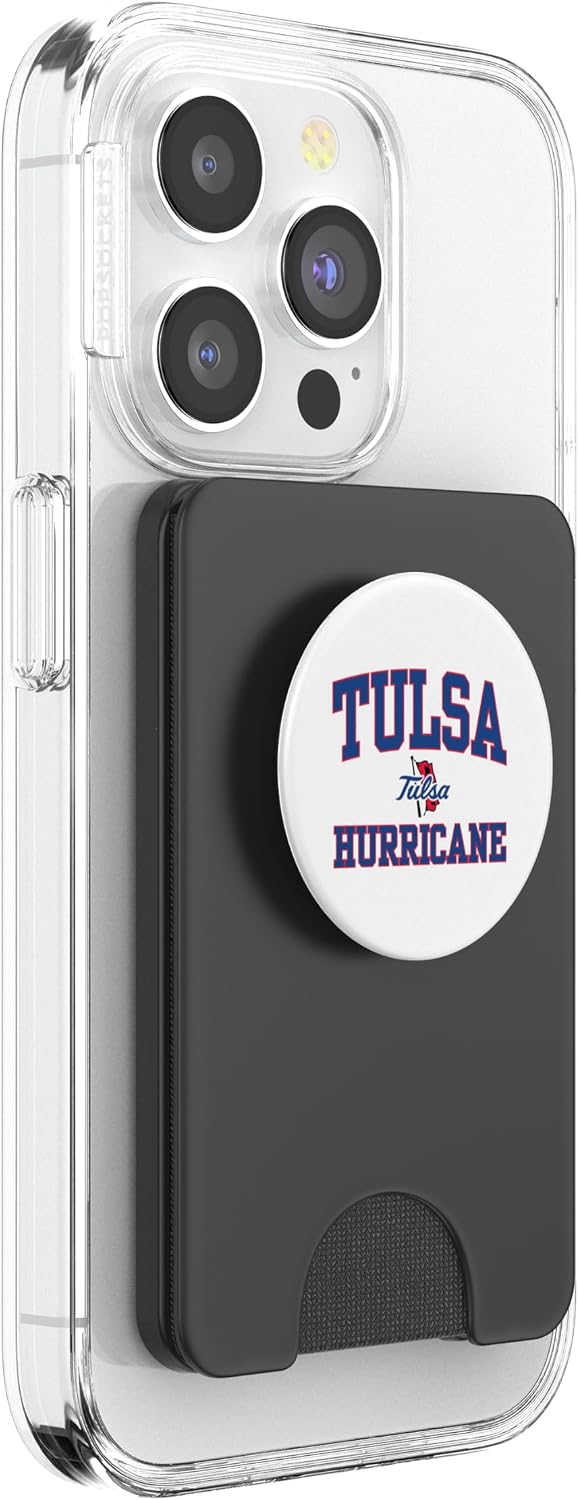 Tulsa Golden Hurricane | Official NCAA Merch | NCAFTUL05 PopSockets PopWallet for MagSafe