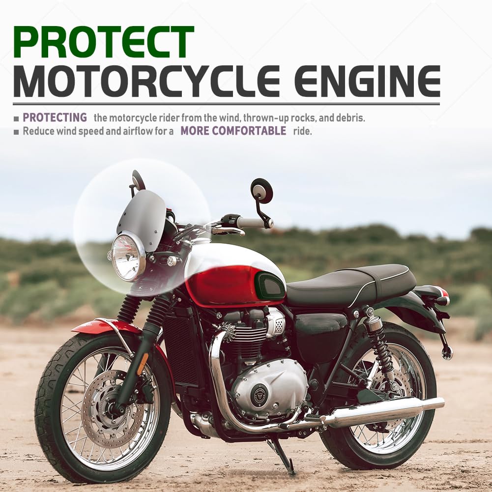Windschutzscheibe Für Triumph Bonneville T100/T120 – Aus Polycarbonat, 2016–2022, Verschiedene Farben