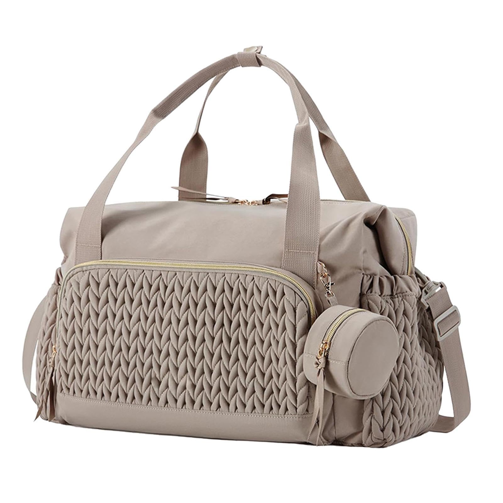 BNF®Diaper Bag with Shoulder Strap Large Maternity Bag for Women Nurses Work Gym Brown|Baby|Diapering|Diaper Bags|Package Includes:1 Diaper Tote-image-8