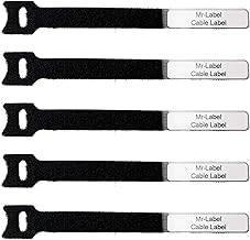 Mr-Label -1/2" Write on Cinch Straps - Reusable Fastening Cable Straps - Identify Quickly Cord Labels – Cable Organizer- for Data Centers|Telecom|MRO| Audio/Video Applications (50)
