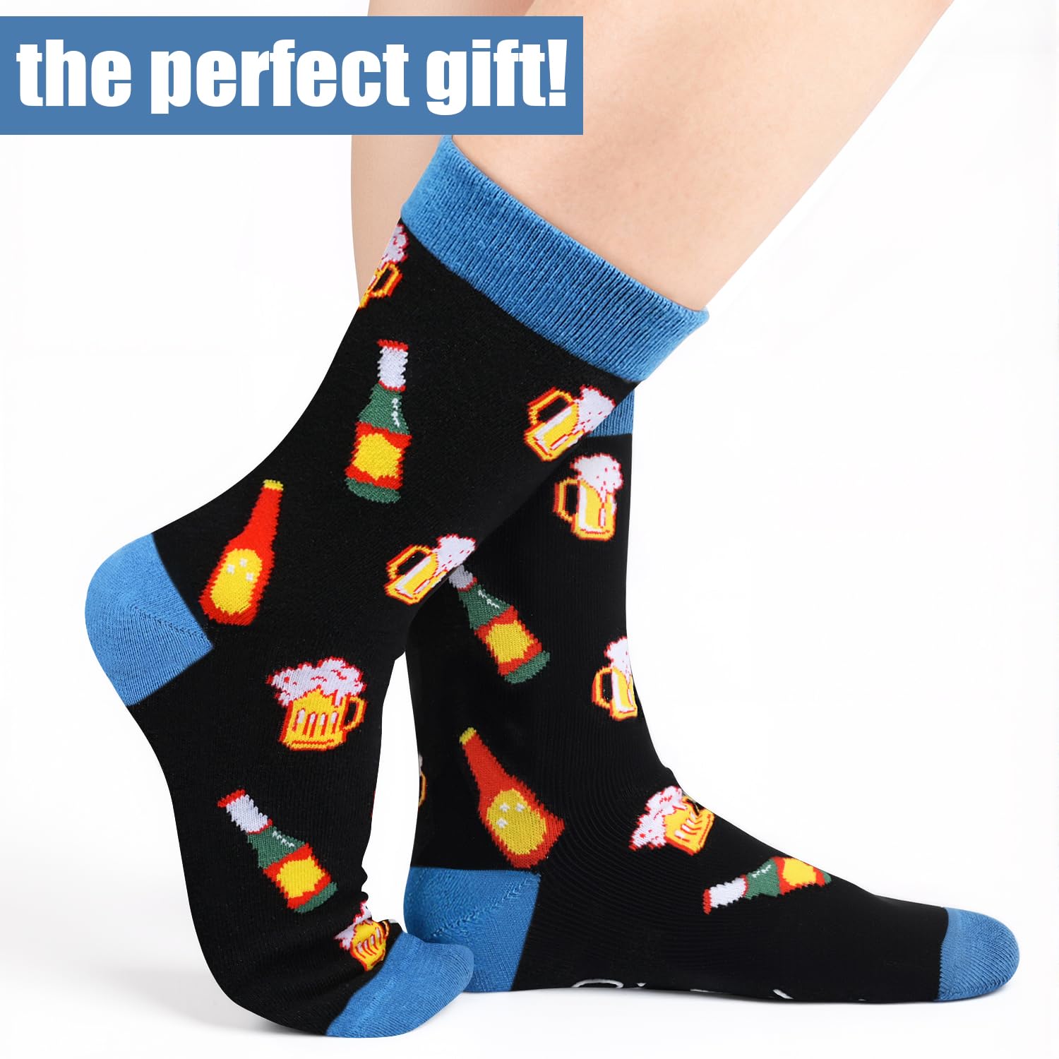 iZoeL Calzini Uomo Donna Calzini Divertenti/Fantasia/Natalizi/Termici/Invernali Se vedi Questo, Portami Del - Regali Natale Capodanno San Valentino per Papà Mamma Marito Moglie Fidanzata Fidanzato