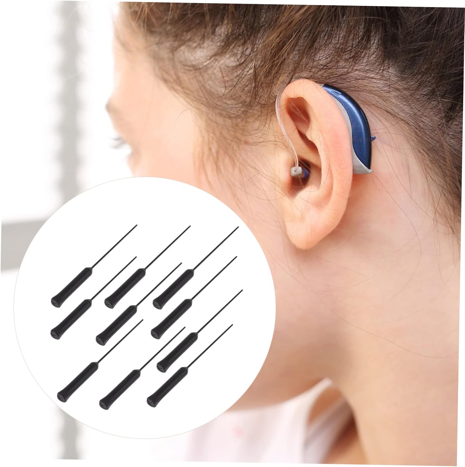 20pcs Hearing Amplifier Cleaner Rods Premium Vent Cleaning Accessories for Audio Devices Multi-Functional Tools to Remove and Debris Portable and Design