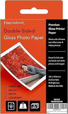 Glossy 5 X 7 Cardstock For Laser Printers - 50 Lebanon
