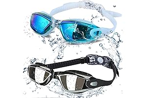 Pack of 2 Professional Swim Goggles - Say Goodbye to Fog, Leaks, and UV Rays