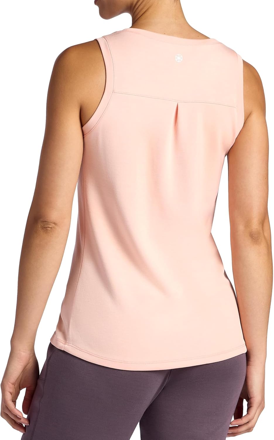 Gaiam Womens Hudson Scoop Neck Tank Top, Relaxed Fit, Stretch Midweight Material, High-Low Hem - Image 2