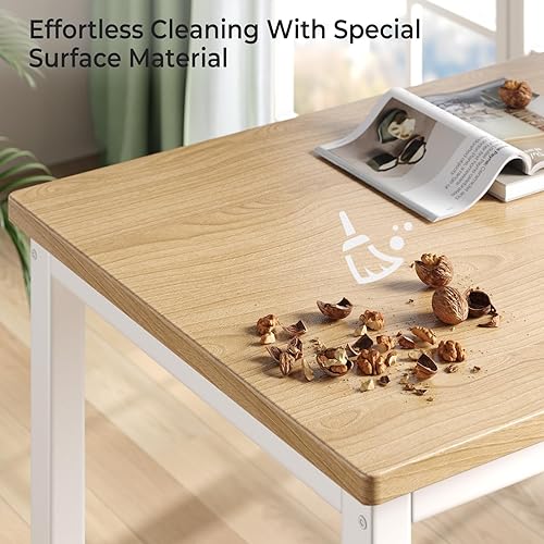 Miniatura 5 de Tatub Juego de mesa de comedor para 4, mesa de cocina de 3 piezas con 2 bancos, juego de mesa de comedor que ahorra espacio para rincón de desayuno