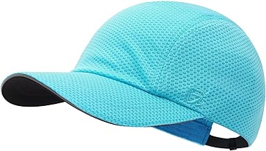 GADIEMKENSD Women's Race Day Running Cap Performance Mesh Hat Excellent Ventilation Lightweight Reflective Safety