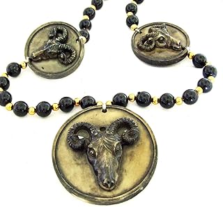 Ram Head Mardi Gras Bead Necklace Spring Break Cajun Carnival Festival New Orleans Beads