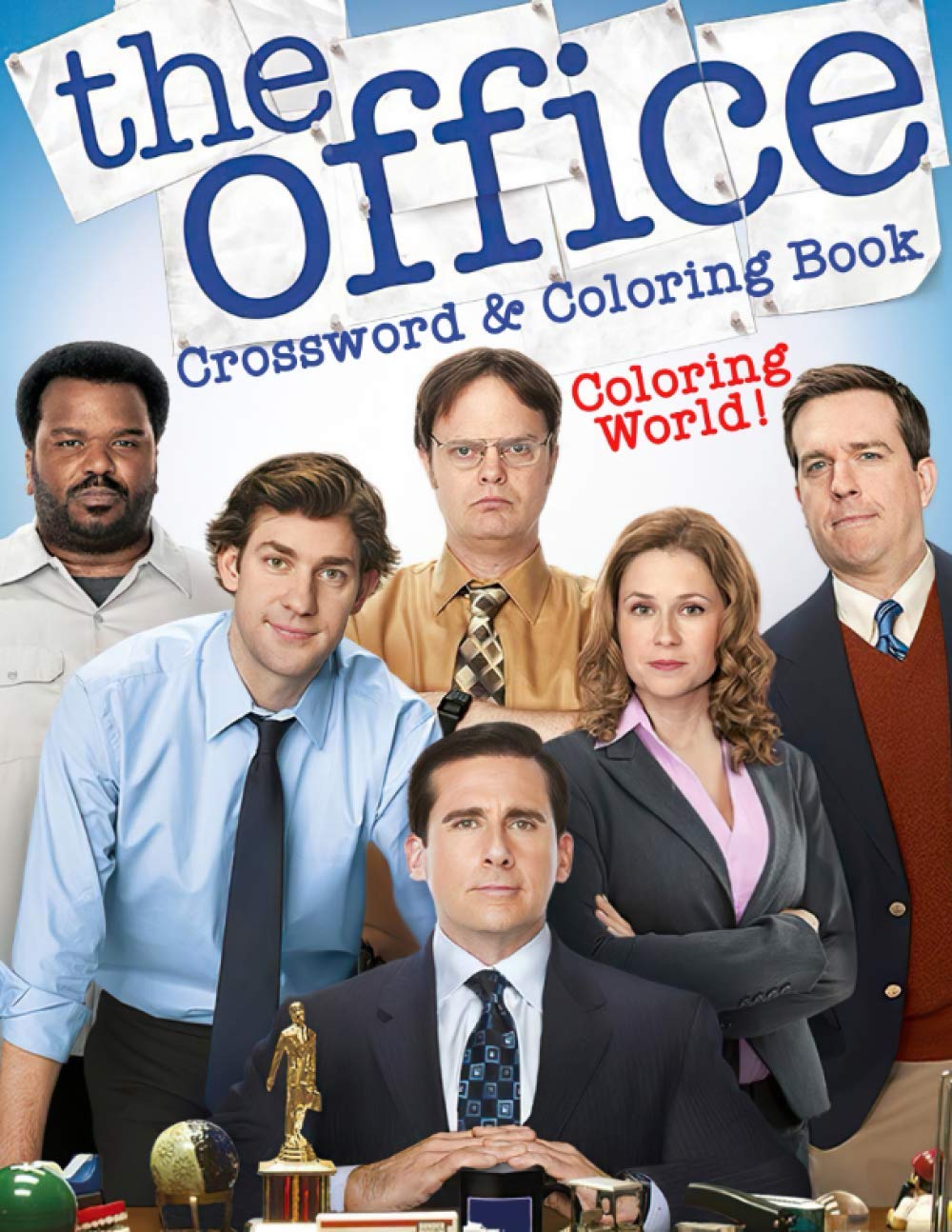 Coloring World! - The Office Crossword & Coloring Book: The Fantastic Coloring Books For Kids And Adults