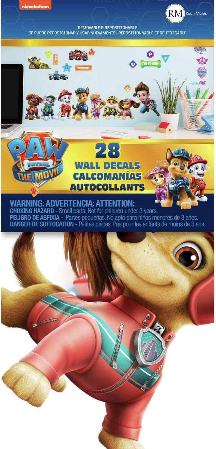 RoomMates RMK4819SCS Paw Patrol Movie Peel and Stick Wall Decals
