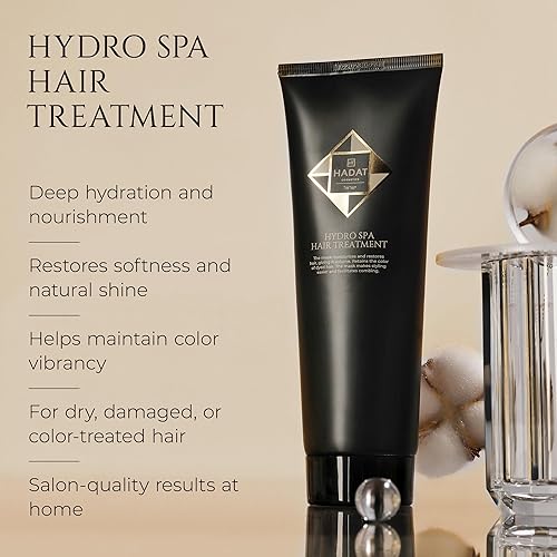 Miniatura 2 de HADAT Hydro Spa - Tratamiento capilar profesional para reparación y brillo de hidratación profunda, aceite de macadamia, calidad de salón para
