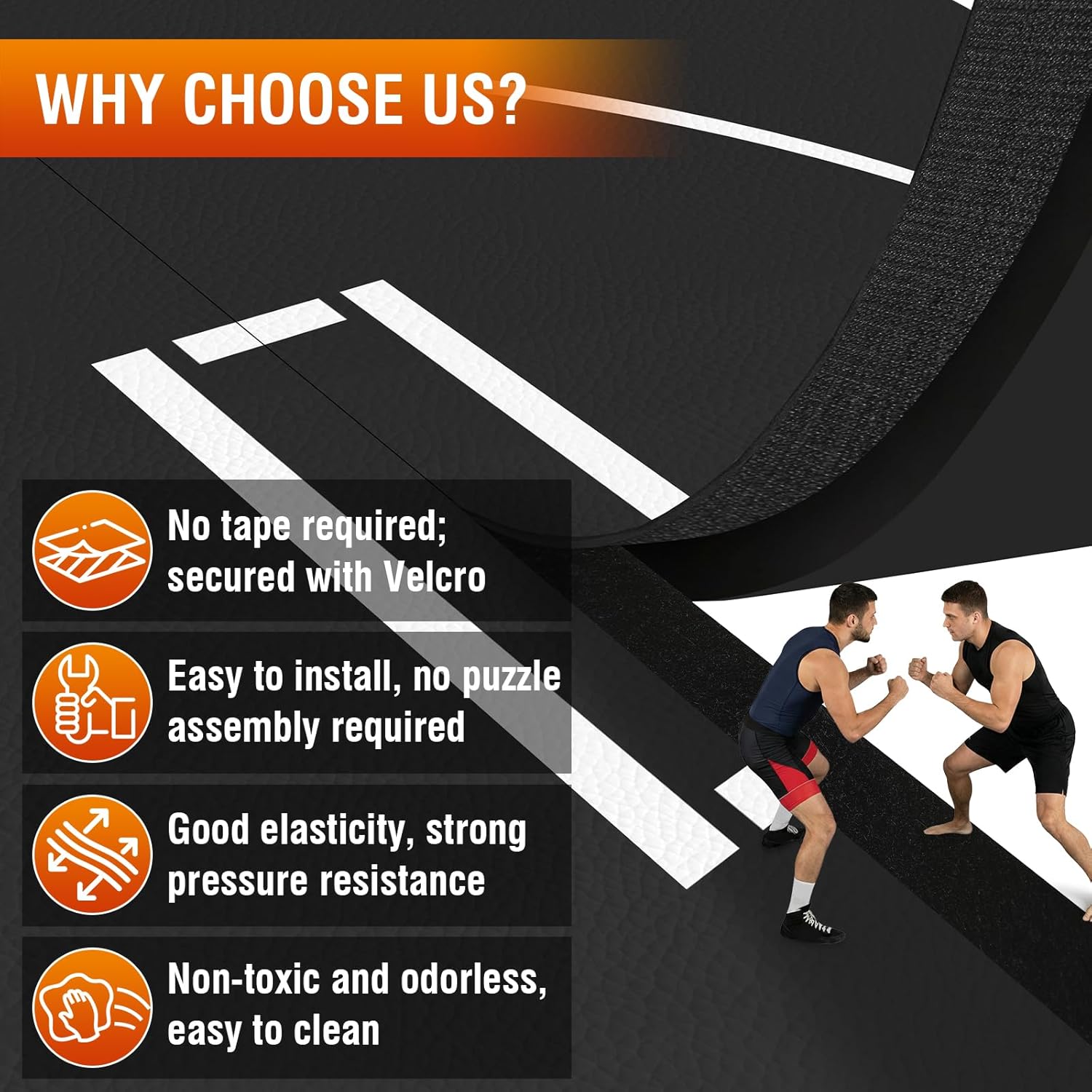 Generic Folding Training Mats Waterproof Gymnastics Training Mat for BJJ Grappling Martial Arts Boxing MMA