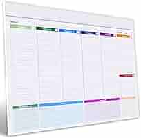 Agenda Da Tavolo 2025 Settimanale - Planner Senza Date A4, 52 Fogli Per Organizzazione