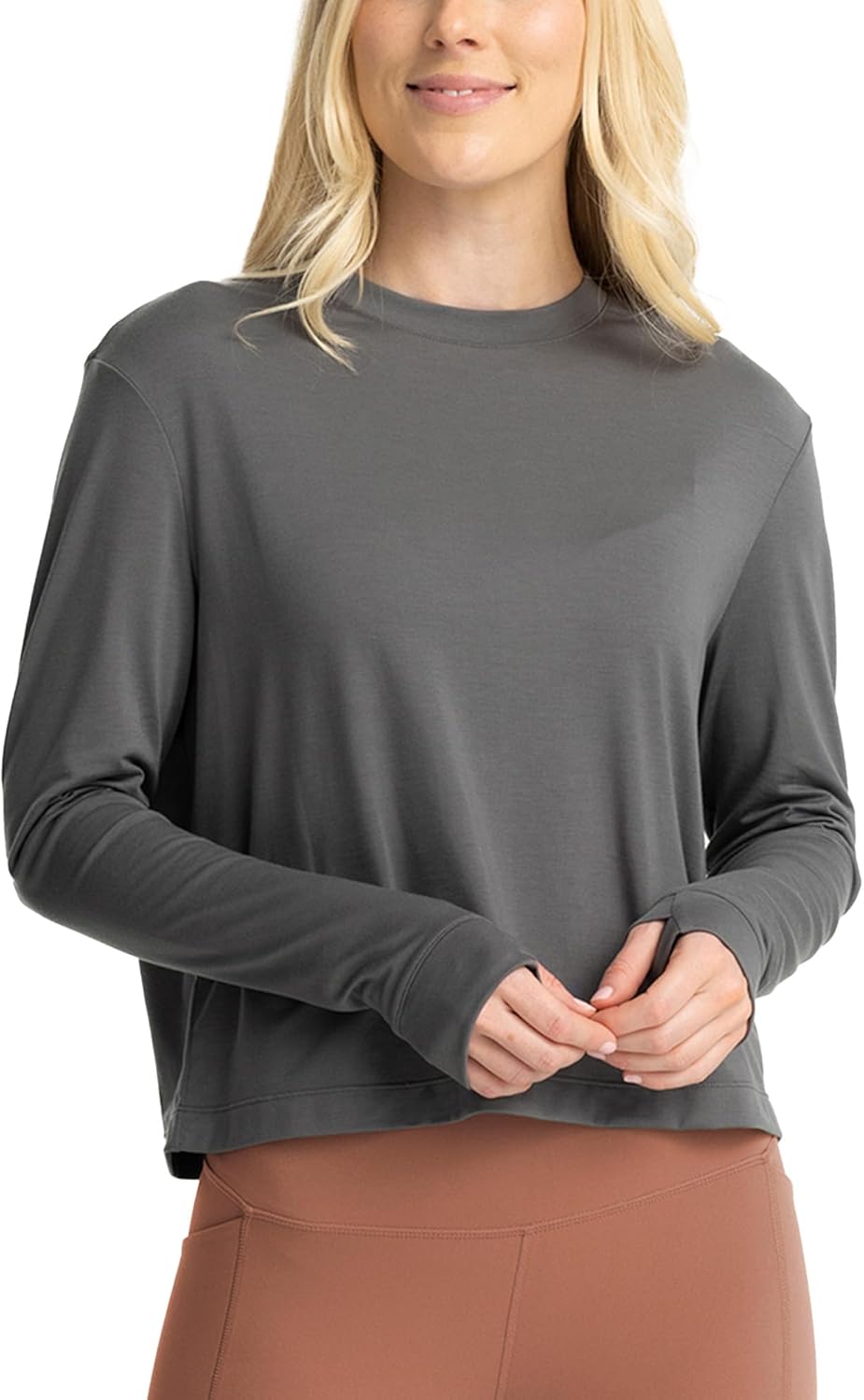 Free Fly Women's Elevate Long Sleeve - Quick Dry UPF 30+ Sun Protection Shirt with Odor Prevention