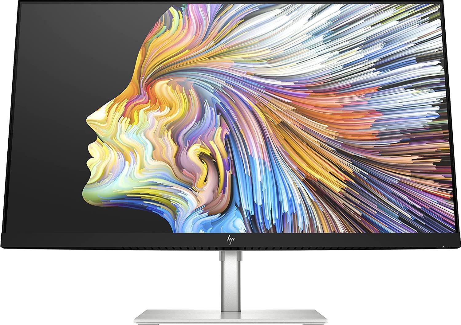 HP - PC U28 Monitor da 28, 4K UHD, 16:9, IPS, Tempo di risposta 4 ms, Antiriflesso, Reclinabile/Ruotabile, AMD FreeSync, 400 Nits, Low Blue Light, HDMI, Display Port, Type-C, USB, Jack Audio, Argento