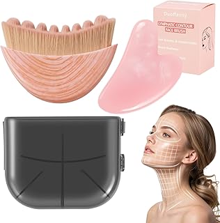 Cepillo facial de contorno linfático y juego ...