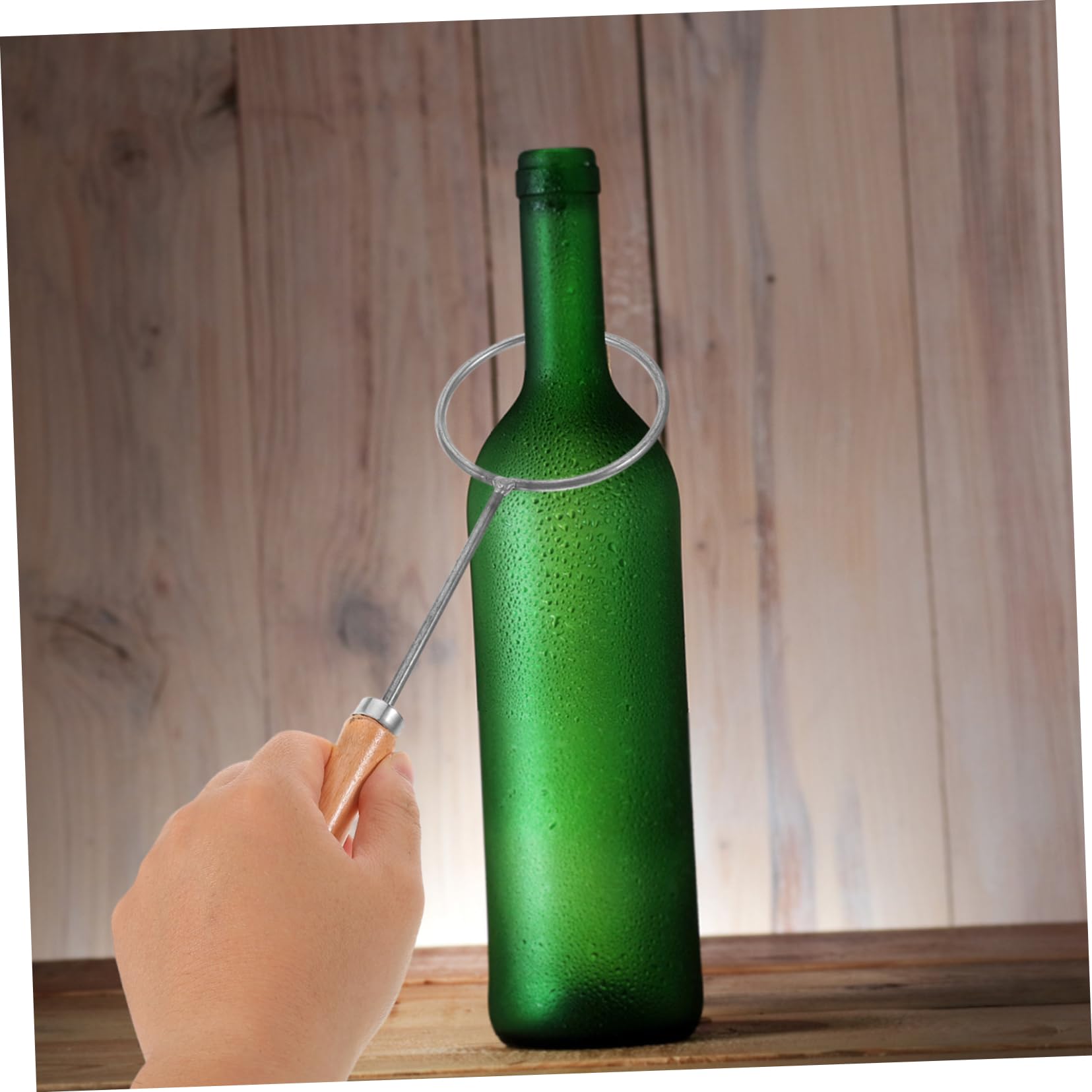 ARTIBETTER Wine Bottle Modified Lid Round Beer Cut Bottles Aluminum Bottle Ironing Ring Bottle Glass Machine Wrought Iron