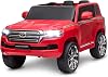 Kids 12V Ride On Car Truck, Hetoy Licensed Toyota Land Cruiser Battery Powered Electric Vehicle for Kids with Parent Remote Control, 2 Motors, 3 Speeds, Music, Horn, LED Lights, Red