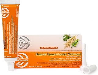 Thera Wise HmR Natural Bio-Active Hemorrhoidal Ointment, white, 28.0 g (Pack of 1)