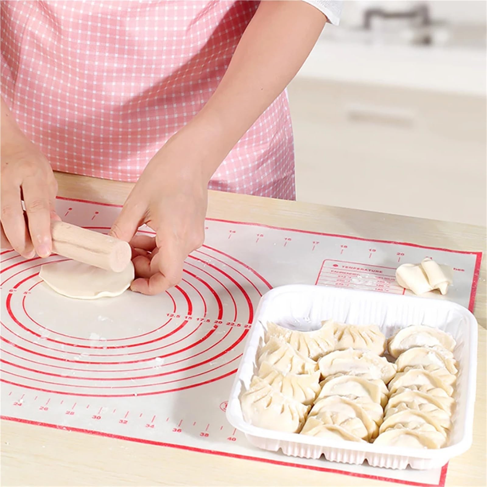 Übergroße 60 cm Silikon-Knetunterlage for Ausrollen von antihaftbeschichteten Gebäckwerkzeugen for Crêpes und Pizzateig Für Teig(Black,40x60cm)