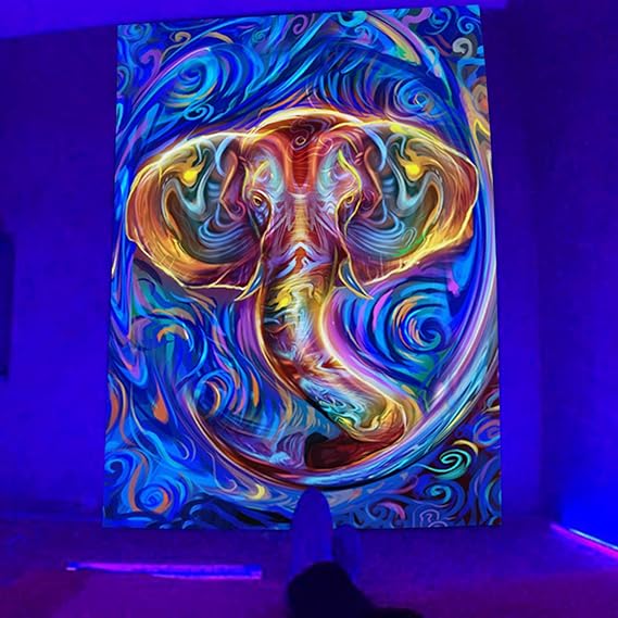 Cartoon Regenbogen Wandteppich 200x200cm - Wolken Design Wandbehang