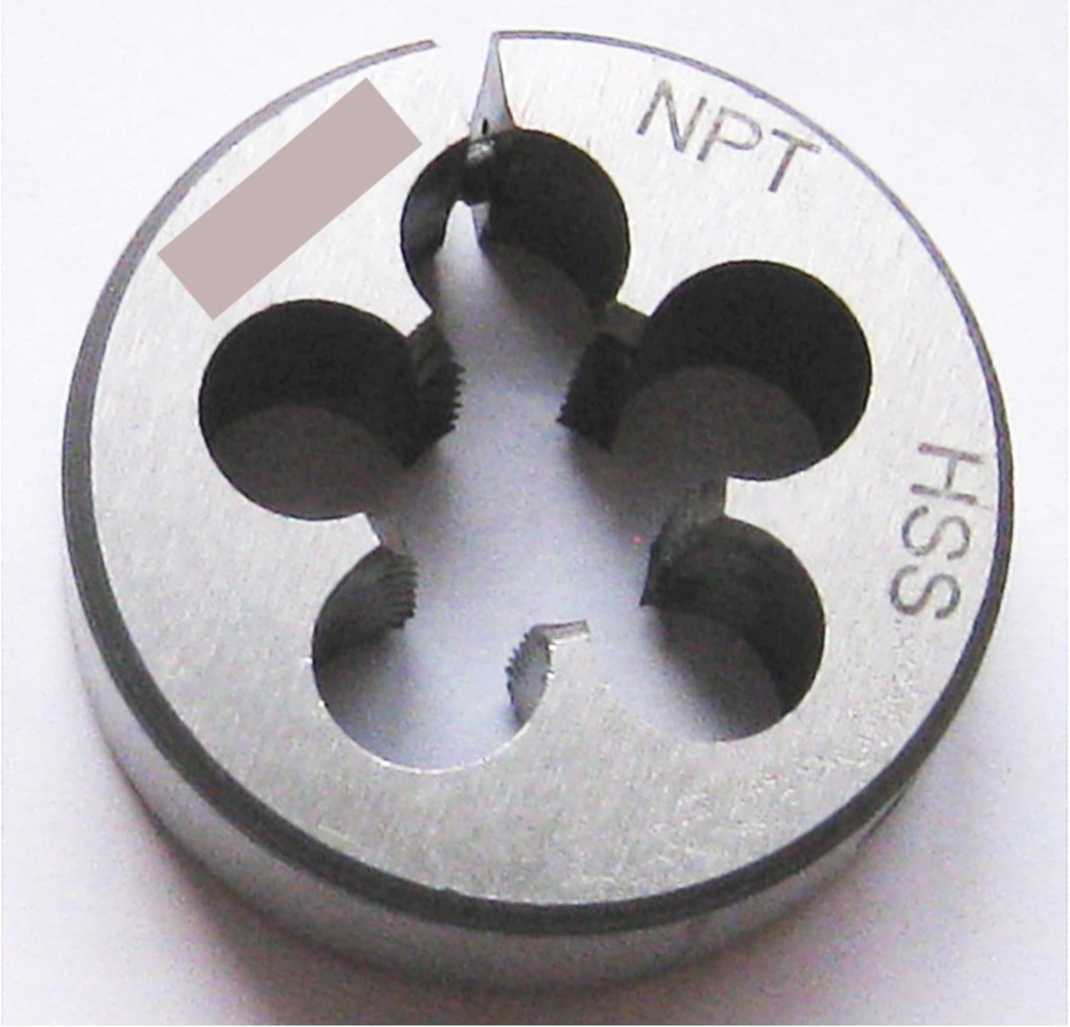 1-11 1/2 NPT Pipe Die Round Adjustable Split Die 2-1/2" OD HSS Taper Thread. Luctool Provides Premium Quality Hand Tools for Metal Threading.