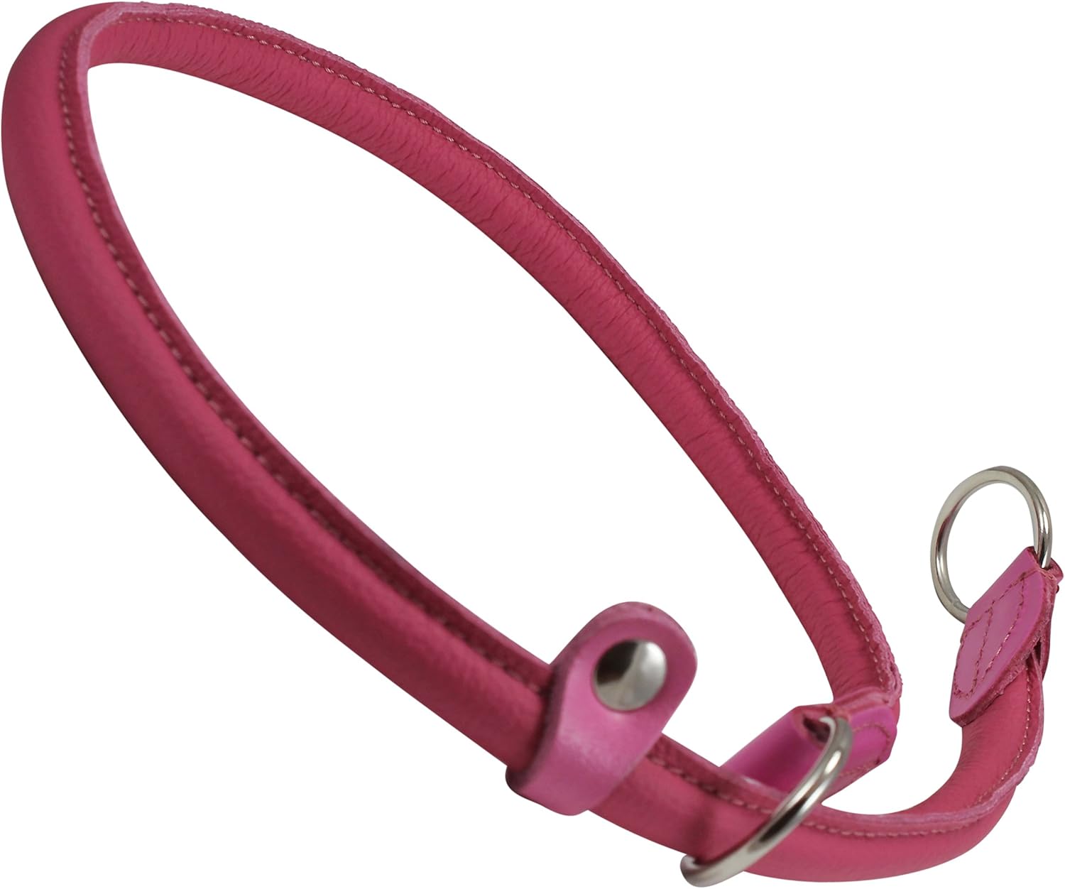 rolled leather choke collar