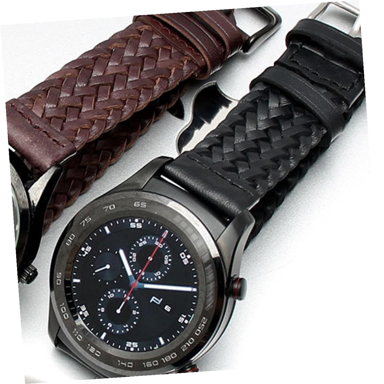 NUOBESTY 1 Pieza Correa Tejida Mano para Smartwatch Banda de Compatible Unisex