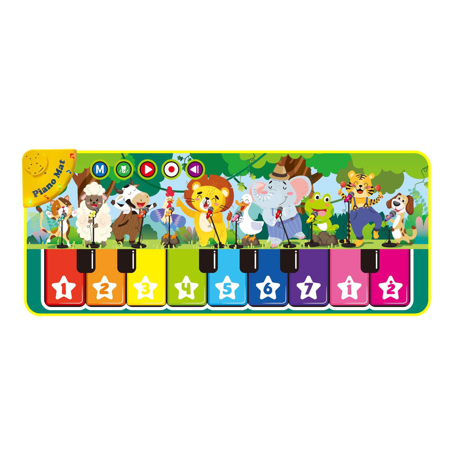 Piano Alfombra Musical para Bebés | Juguete Educativo Infantil con Sonidos y Melodías | Alfombra Musical Sensorial para Desarrollo Temprano | Ideal para Bebés y Niños Pequeños