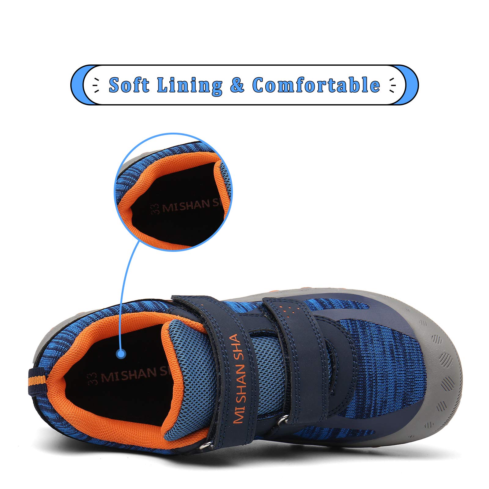 Mishansha Zapatos de Deportivo para Niños y Niñas Antideslizante Zapatillas de Senderismo Ligero, Talla 24-38 EU