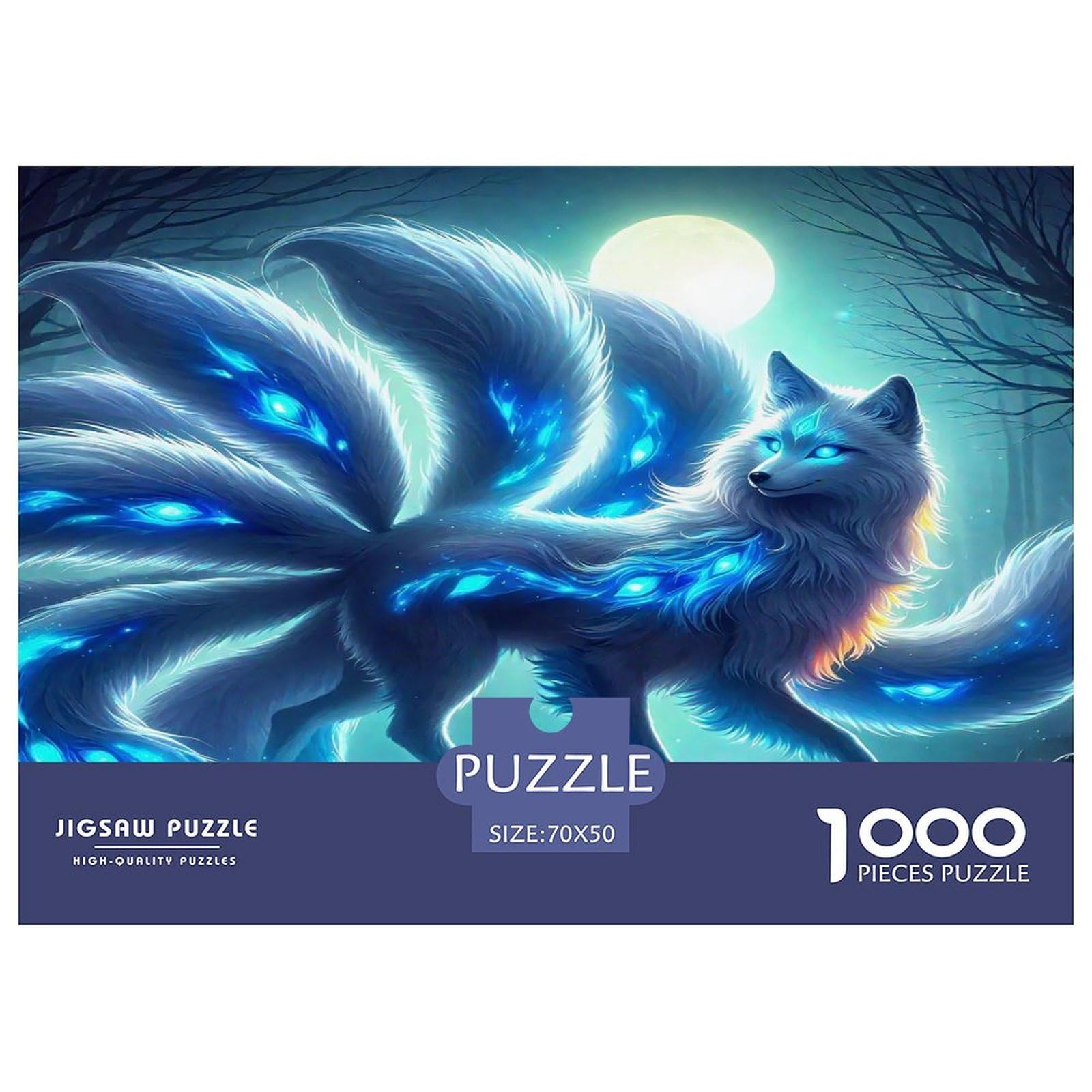 Puzzle de 1000 piezas del Zorro de Múltiples Colas para adultos, un juego de 70x50 cm 8