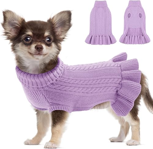 Miniatura 1 de ALAGIRLS Suéter cálido de invierno para perros de tamaño grande, ropa de Navidad Kawai, para perros grandes, perro salchicha Yorkie Pitbull, ropa