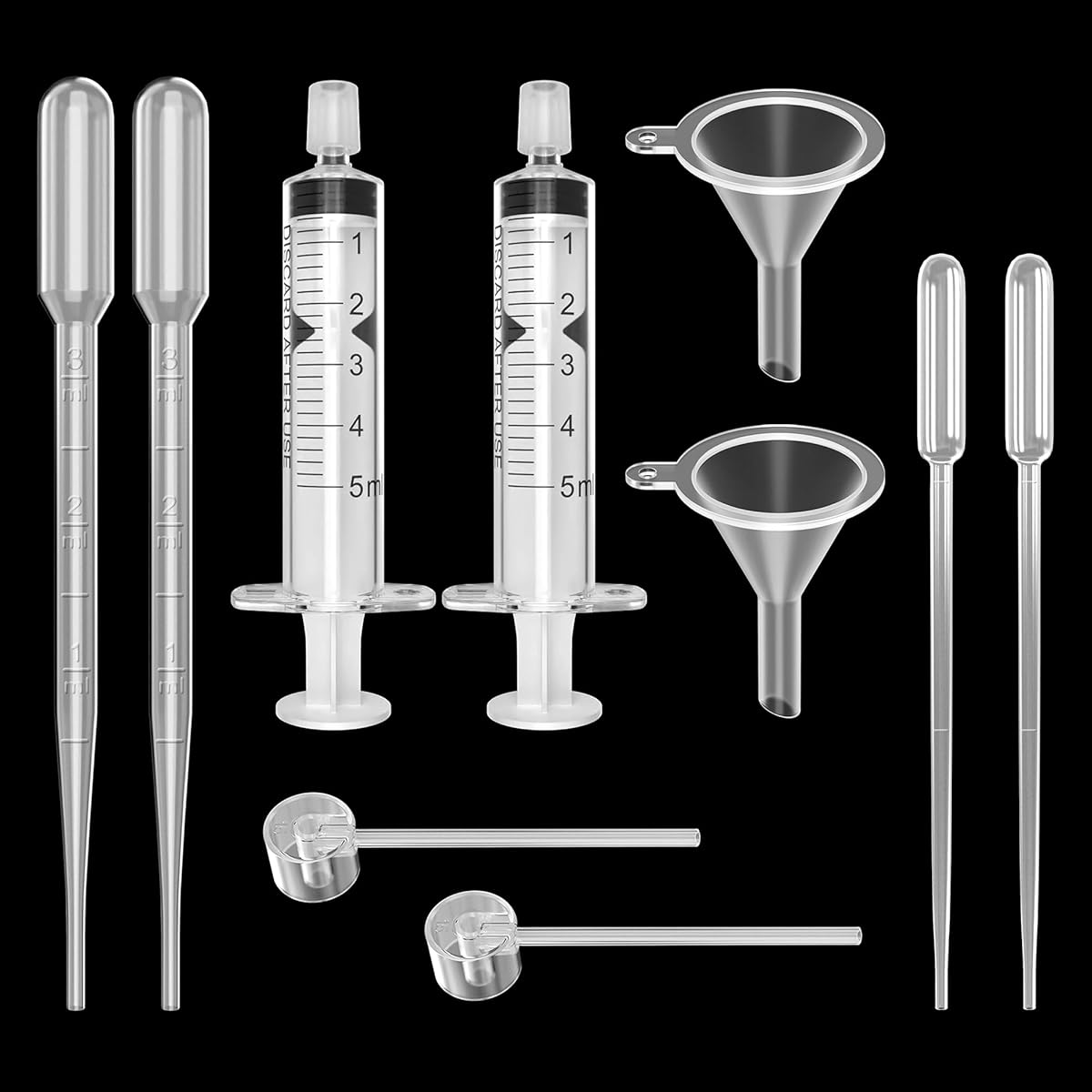 2 Set Perfume Refill Tool Kit, Plastic Perfume Syringe Extractor for Liquid Cologne Fragrance Sample Essential Oils, Travel Use