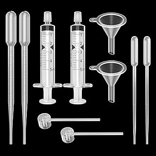 2 Set Perfume Refill Tool Kit, Plastic Perfume Syringe Extractor for Liquid Cologne Fragrance Sample Essential Oils, Travel Use