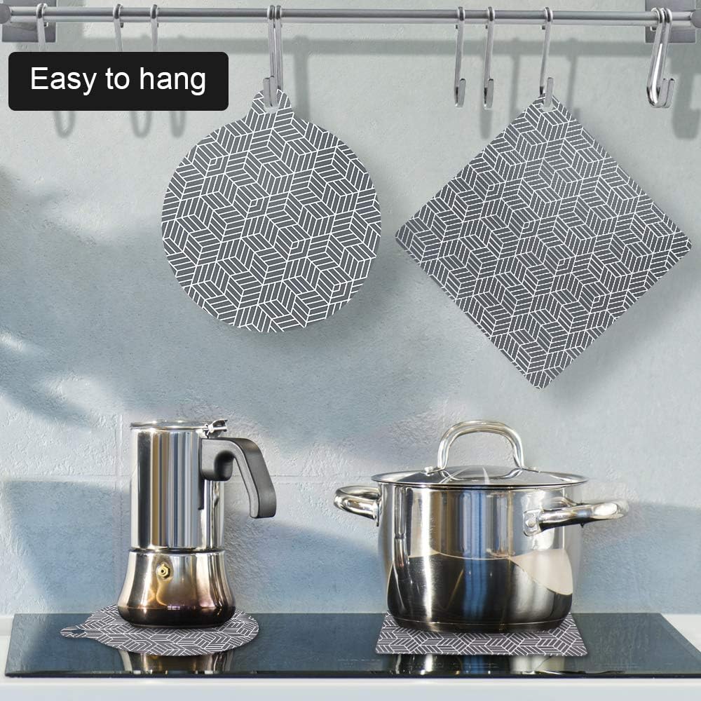 Sungrace Induction Cooktops Mat for Magnetic Stove Cook Top, Silicone Non slip Pads Cook Tops Scratch Protector for Cooktop (8.7", 2 PACK)