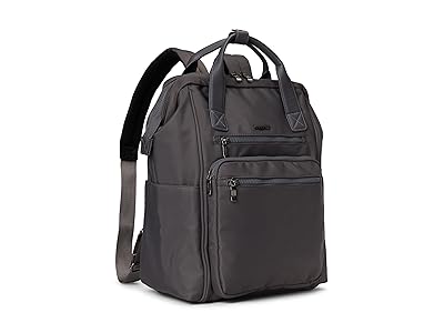 Baggallini Chelsea Laptop Backpack Shoulder Handbags Smoke Twill, Polyester
