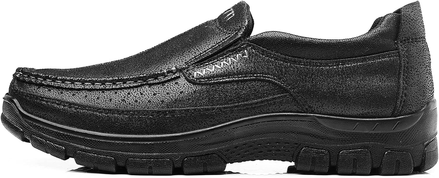 Coramtty Men's Slip on Loafers Casual Shoes Soft Lightweight Slippers Breathable Comfort Dress Shoes for Male Walking Flat Outdoor - Image 3