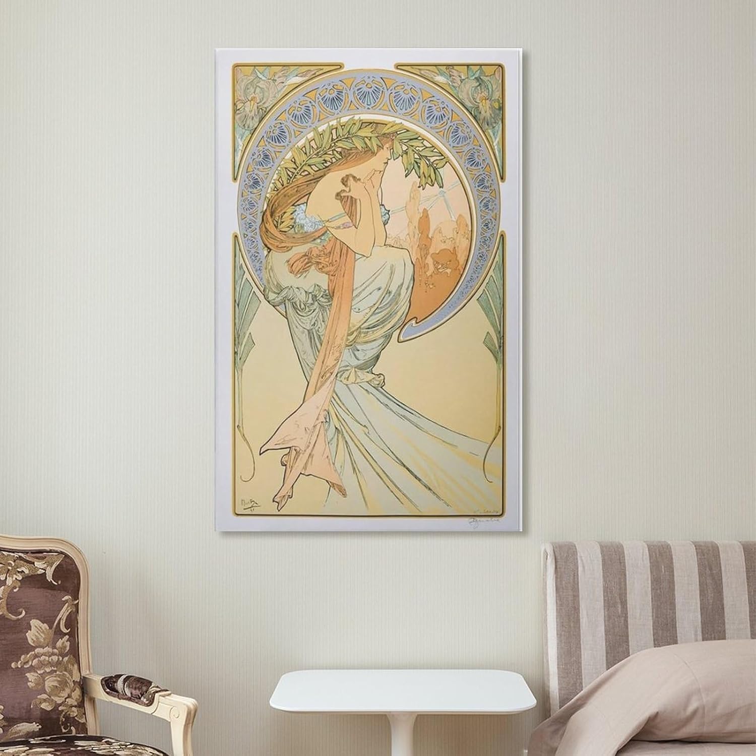 アルフォンス・ミュシャ画 「ヒヤシンス姫」Lサイズ シルクスクリーン ポスター 71cn2orZ+GL._AC_UL210_SR210,