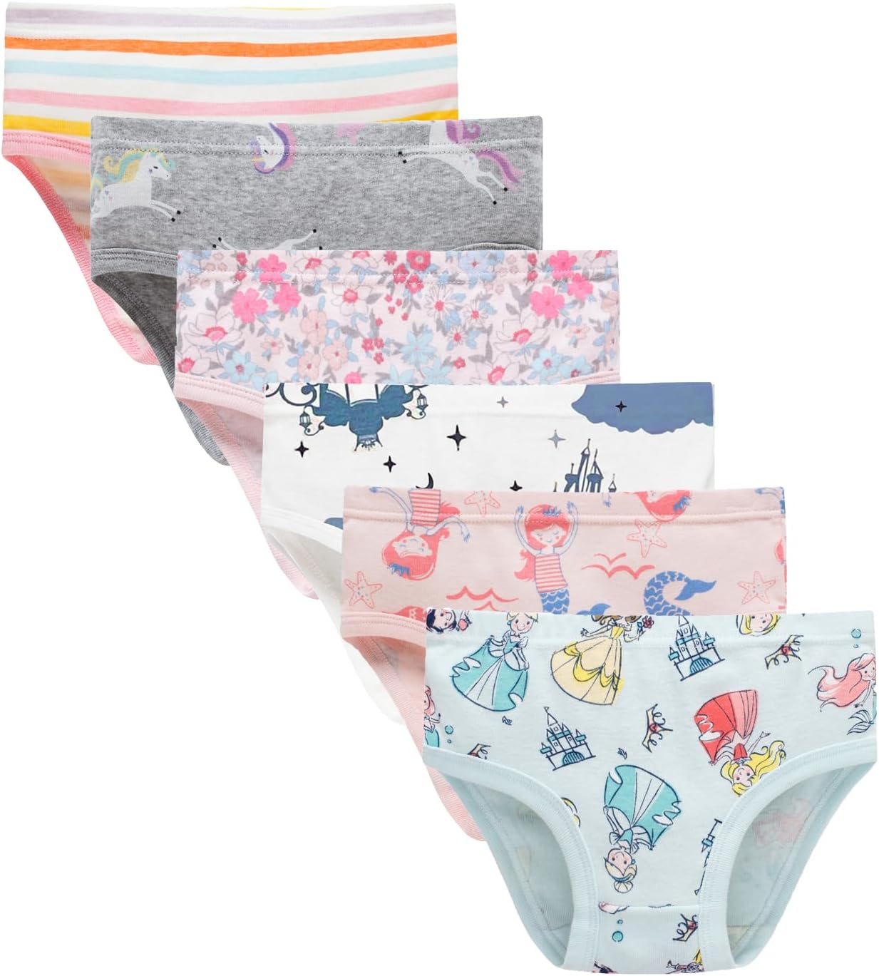 HahanBaby Soft Cotton Panties Cotton Little Girls Underwear Toddler Briefs