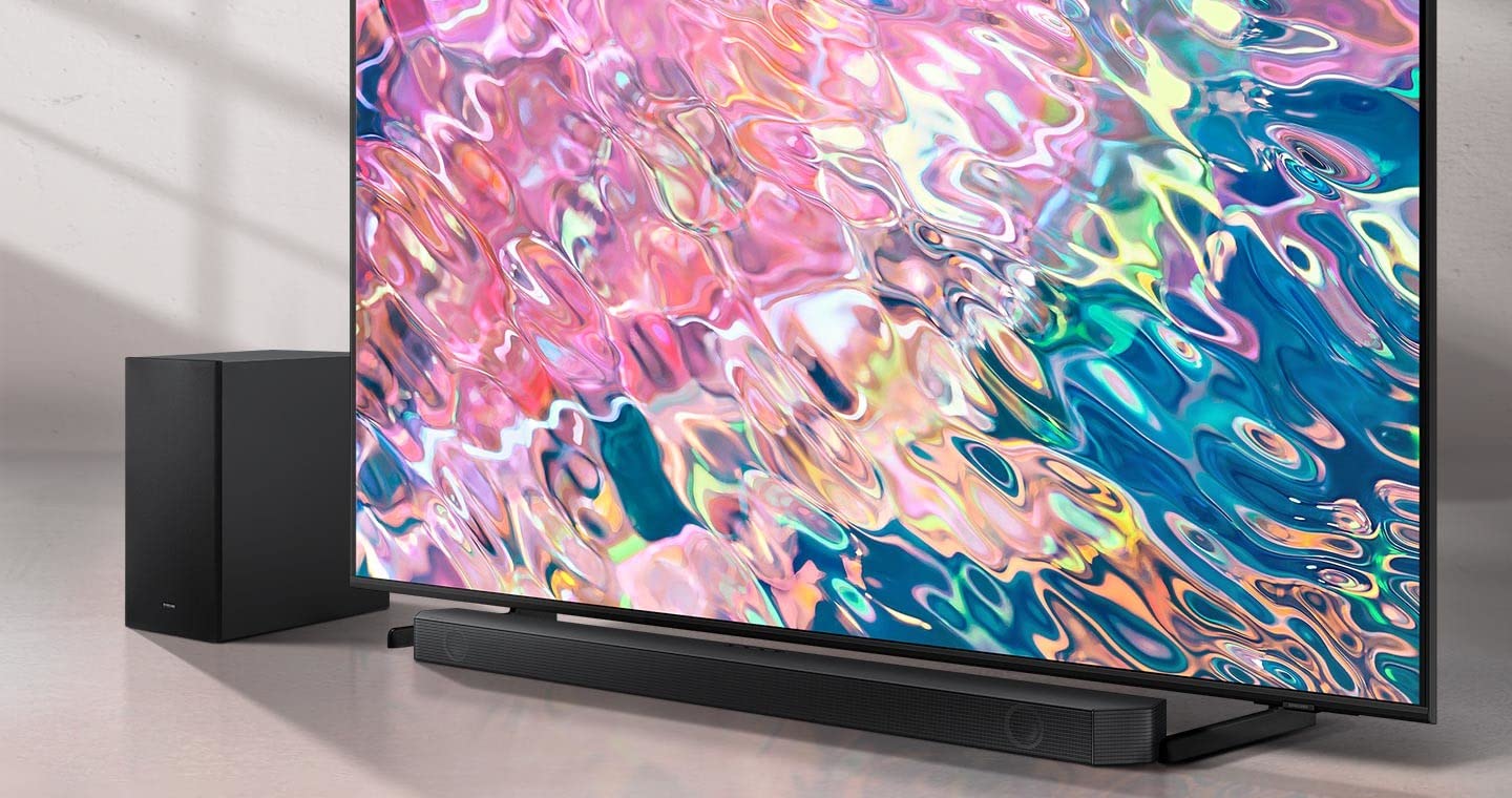 Samsung Barra de Sonido HW-Q600B - Dolby Atmos/DTS:X, Q- Symphony Gen II, 3.2.1 Canales, Sonido Inteligente y Modo Juego Pro