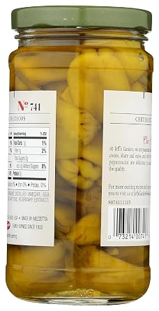 Jeff's Garden, Peperoncini Grrek Golden Whole, 12 Ounce