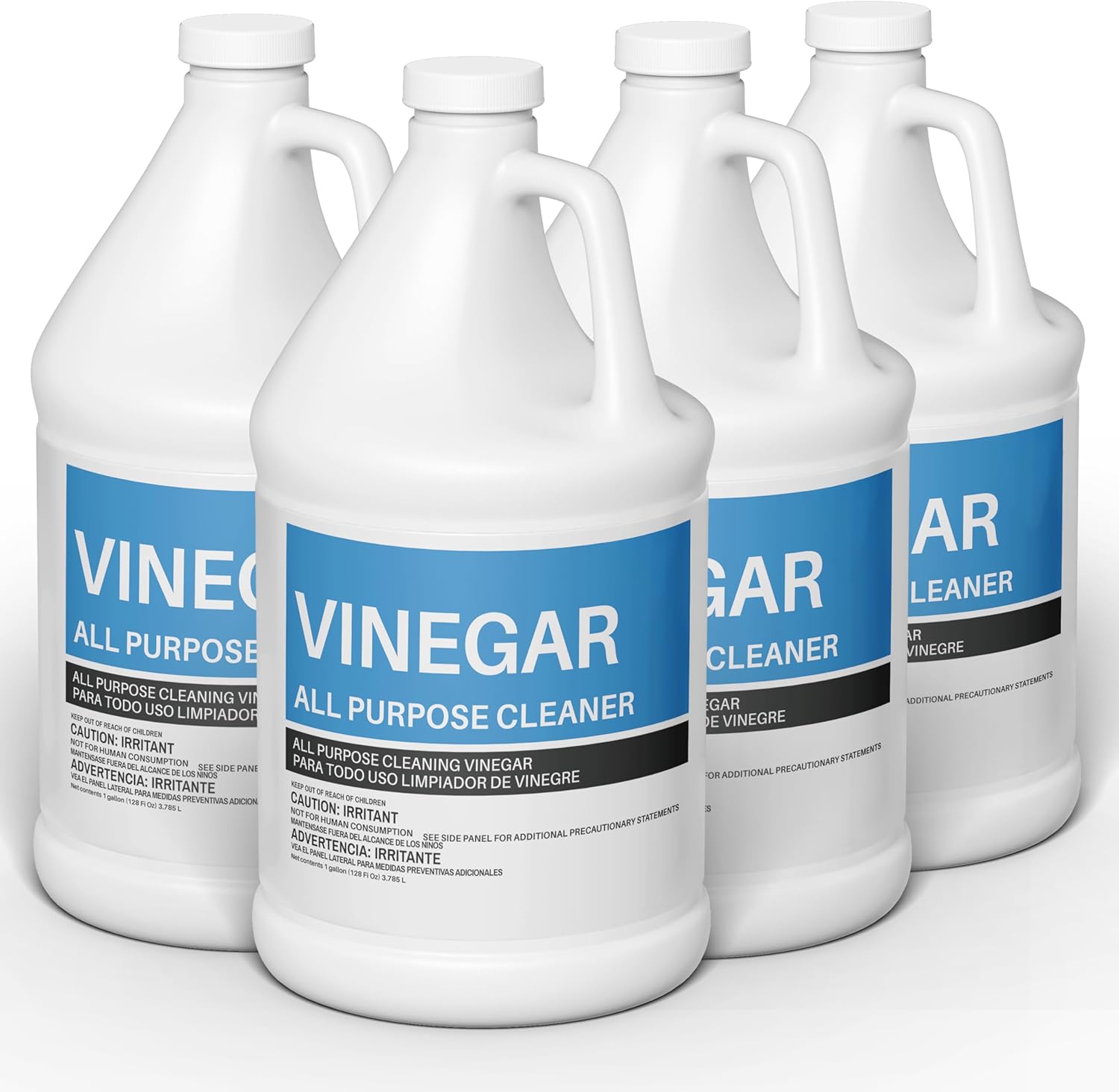 (4 Gallons) - Distilled White Cleaning Vinegar 6% Acidity - Multi-Purpose Household Surface Cleaner, Safe for Laundry